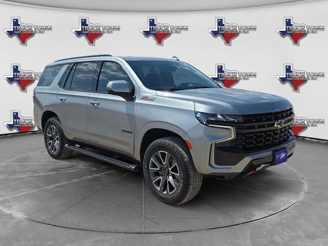 2024 Chevrolet Tahoe Z71 in Sterling Gray Metallic — front three-quarter view